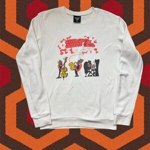 RARE Crenshaw Skate Crew Off-White/Cream Crewneck Long-Sleeve Top — SMALL